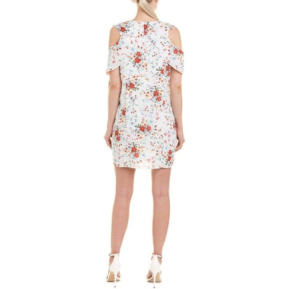 Parker Glory Spring Ditsy Cold Shoulder Dress Size Large NWT - Picture 2 of 7